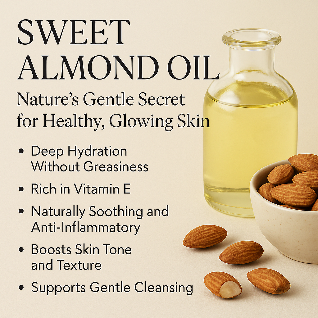 Sweet Almond Oil: Nature’s Gentle Secret for Healthy, Glowing Skin