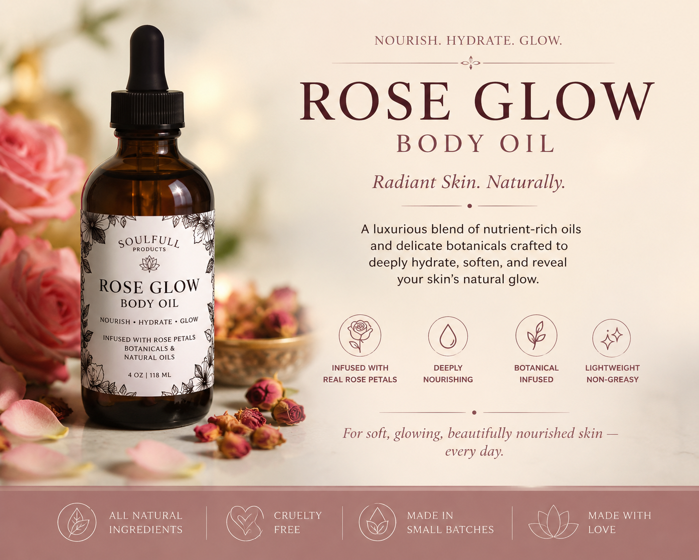 Rose Glow Body Oil